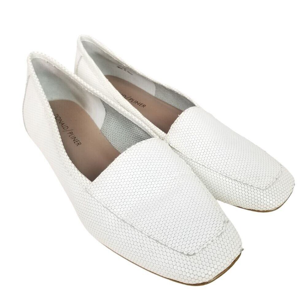Donald Pliner Womens Leather Loafers 7M Grandpa Core Classic Timeless Academia